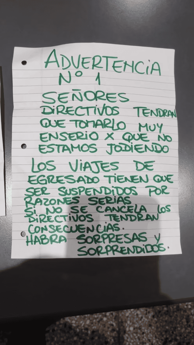 Amenazaron a directivos de una escuela de Haedo con una bala: exigieron suspender los viajes de egresados 2 image 82
